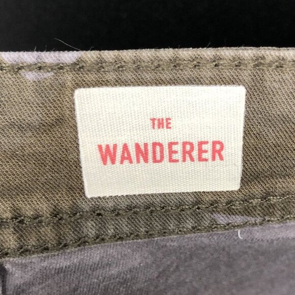 Anthropologie Women's The Wanderer Camo Cargo Pants 26P Green Mid Rise Cropped - Picture 4 of 9